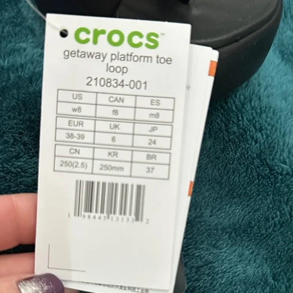 CROCS Black Slide Sandals - Picture 4 of 4